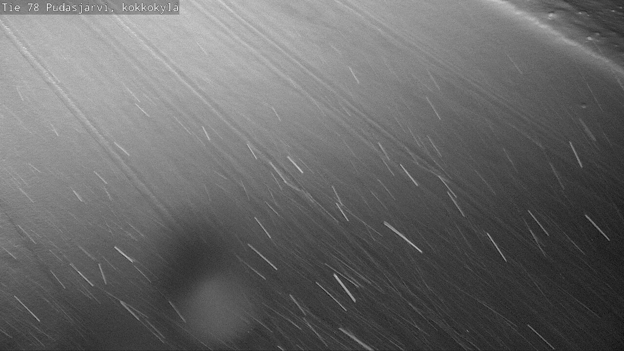 Weather Camera Image Road 78 Pudasjärvi, Kokkokylä, Pudasjärvi, Pohjois-Pohjanmaa