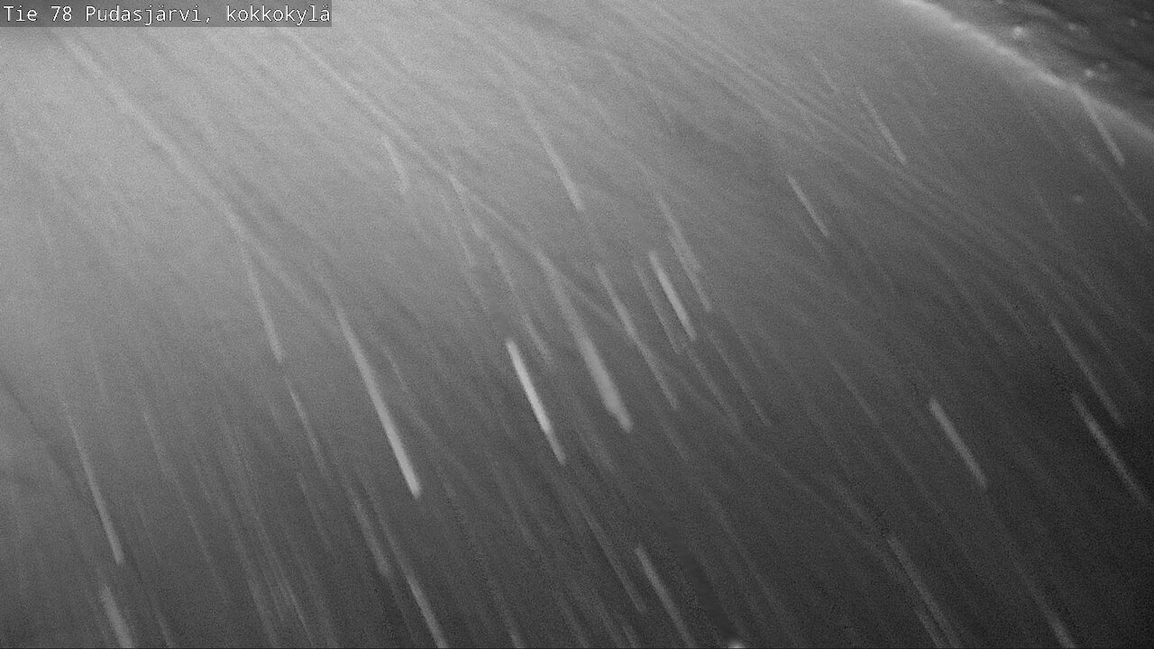 Weather Camera Image Road 78 Pudasjärvi, Kokkokylä, Pudasjärvi, Pohjois-Pohjanmaa