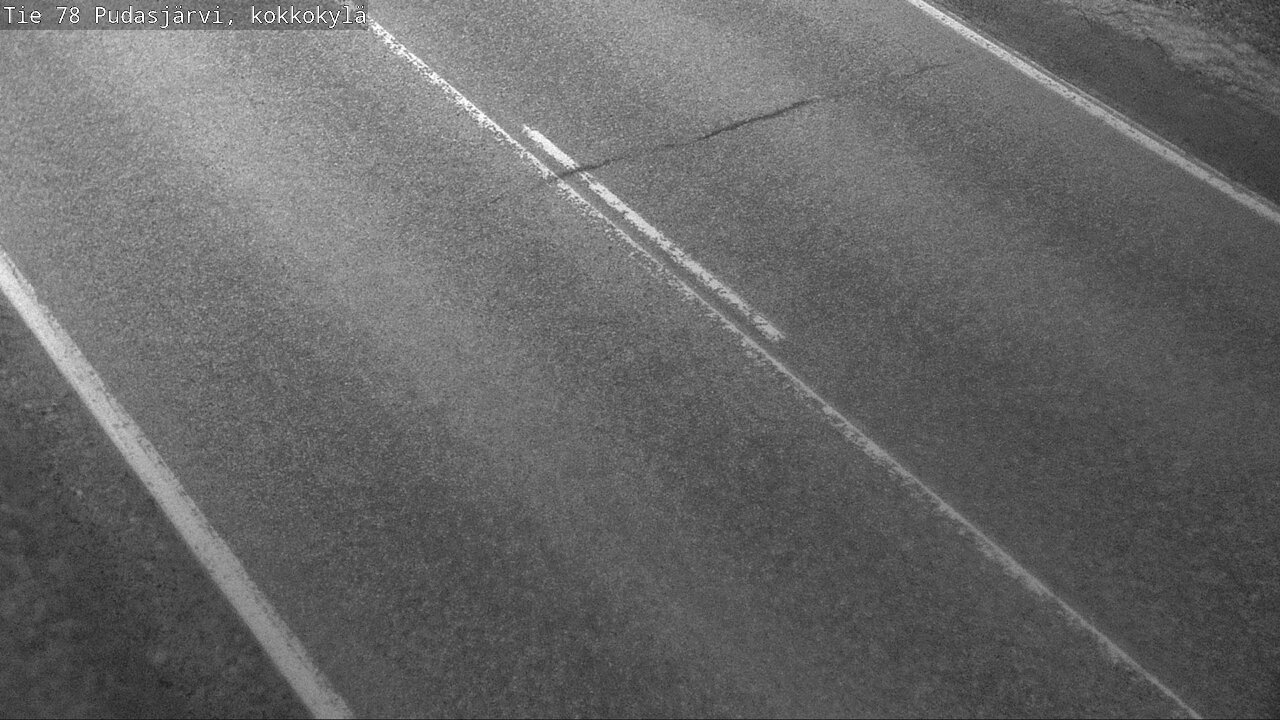 Weather Camera Image Road 78 Pudasjärvi, Kokkokylä, Pudasjärvi, Pohjois-Pohjanmaa