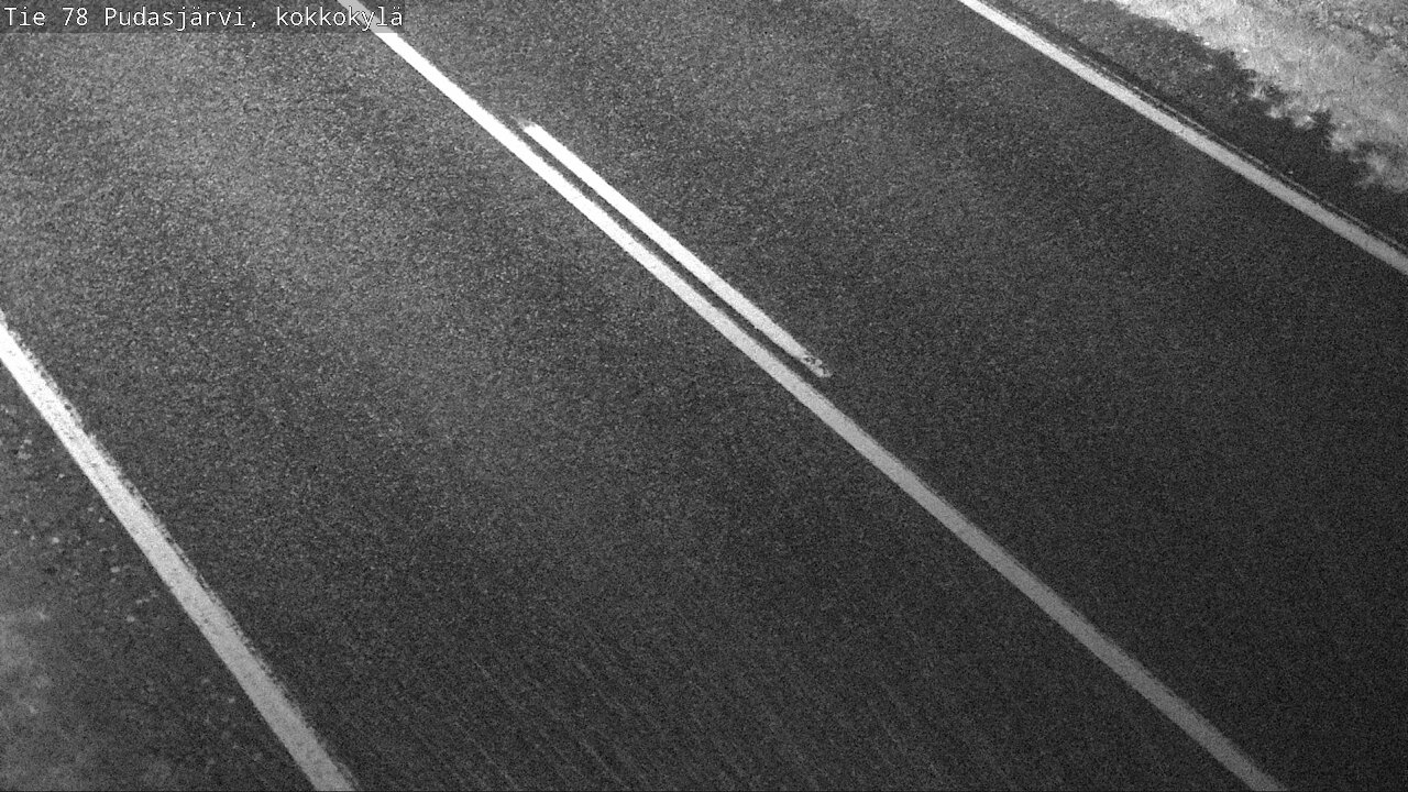 Weather Camera Image Road 78 Pudasjärvi, Kokkokylä, Pudasjärvi, Pohjois-Pohjanmaa