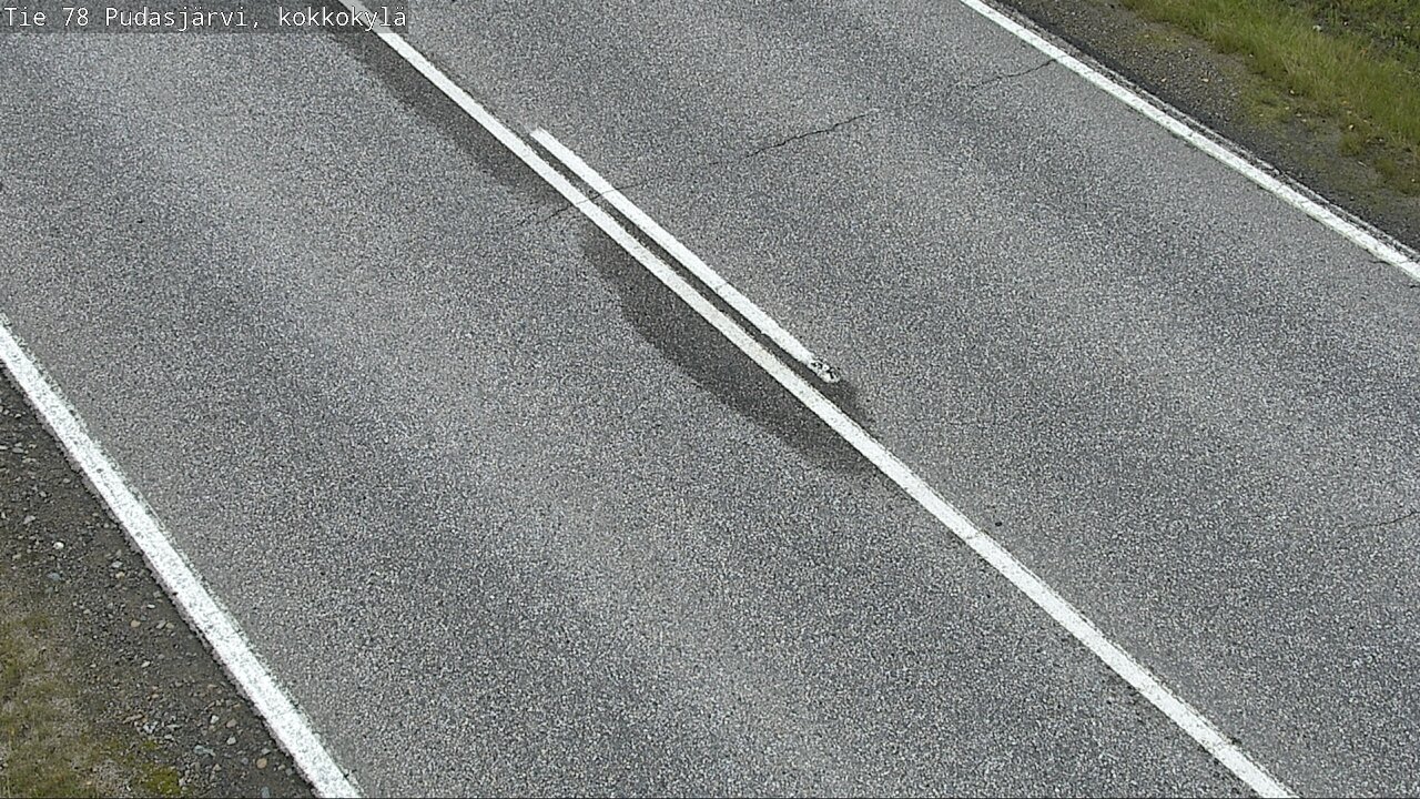 Weather Camera Image Road 78 Pudasjärvi, Kokkokylä, Pudasjärvi, Pohjois-Pohjanmaa