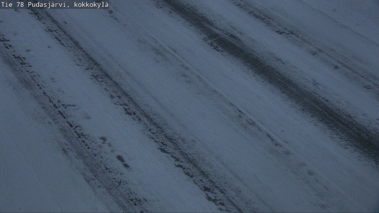 Weather Camera Image Road 78 Pudasjärvi, Kokkokylä, Pudasjärvi, Pohjois-Pohjanmaa