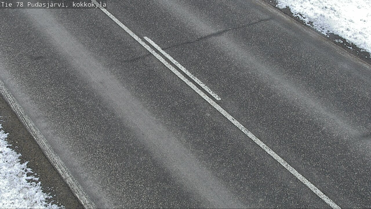 Weather Camera Image Väg 78 Pudasjärvi, Kokkokylä, Pudasjärvi, Pohjois-Pohjanmaa