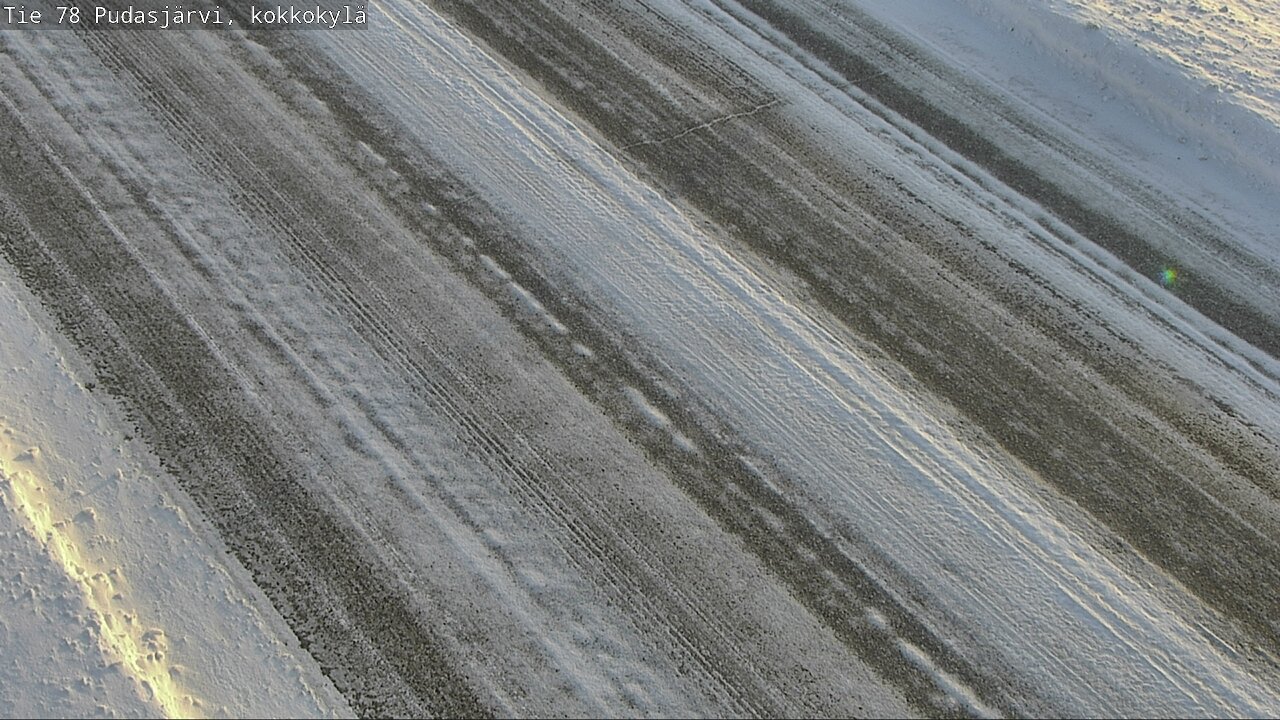 Weather Camera Image Road 78 Pudasjärvi, Kokkokylä, Pudasjärvi, Pohjois-Pohjanmaa