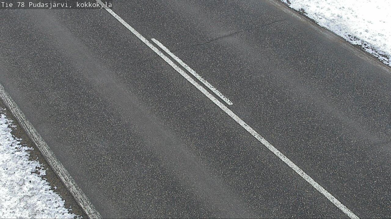 Weather Camera Image Väg 78 Pudasjärvi, Kokkokylä, Pudasjärvi, Pohjois-Pohjanmaa