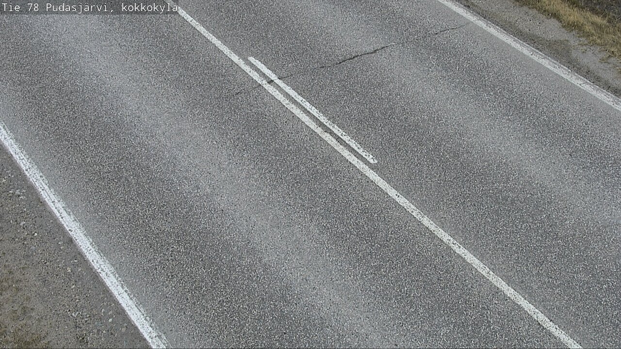 Weather Camera Image Road 78 Pudasjärvi, Kokkokylä, Pudasjärvi, Pohjois-Pohjanmaa