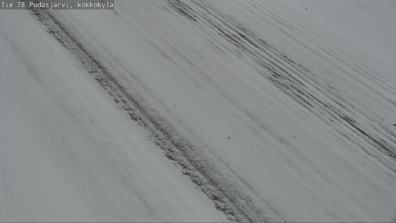 Weather Camera Image Road 78 Pudasjärvi, Kokkokylä, Pudasjärvi, Pohjois-Pohjanmaa