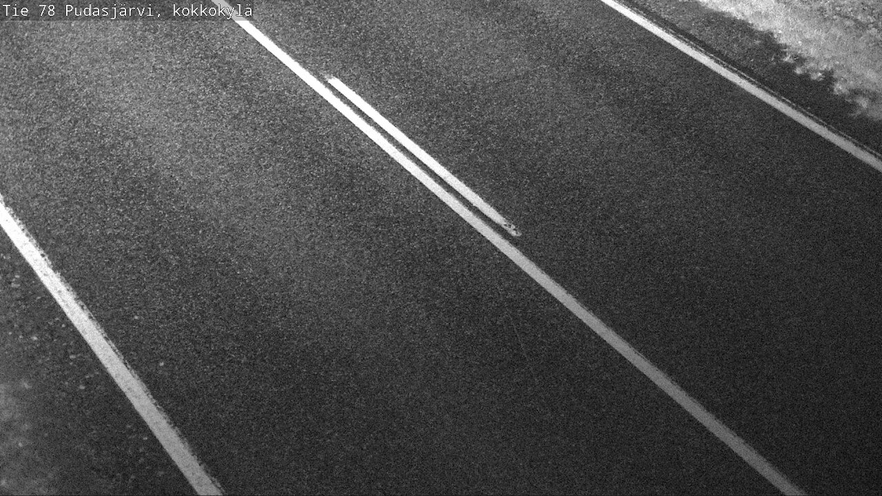 Weather Camera Image Road 78 Pudasjärvi, Kokkokylä, Pudasjärvi, Pohjois-Pohjanmaa