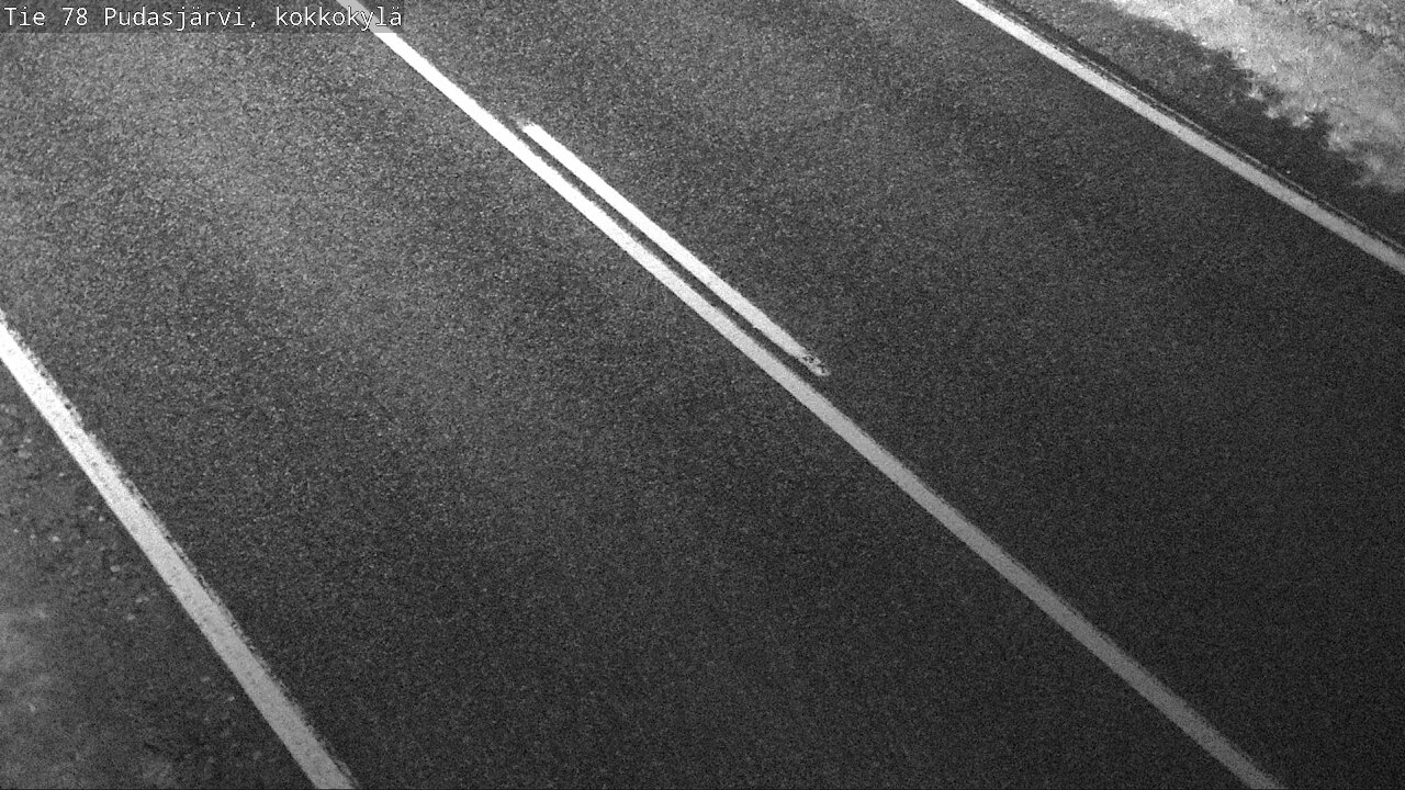 Weather Camera Image Road 78 Pudasjärvi, Kokkokylä, Pudasjärvi, Pohjois-Pohjanmaa