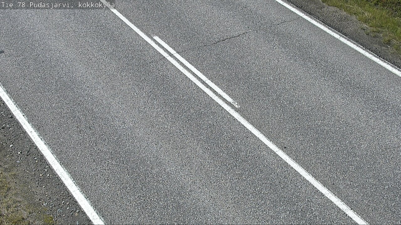 Weather Camera Image Road 78 Pudasjärvi, Kokkokylä, Pudasjärvi, Pohjois-Pohjanmaa