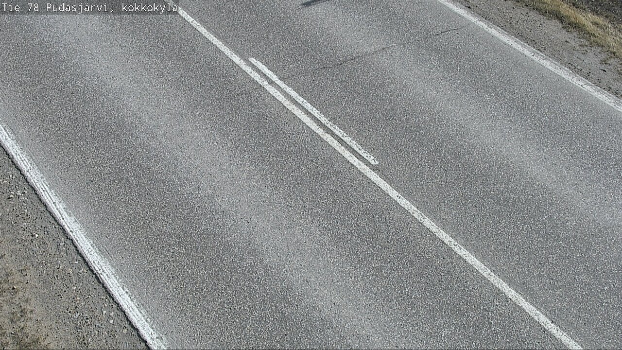 Weather Camera Image Road 78 Pudasjärvi, Kokkokylä, Pudasjärvi, Pohjois-Pohjanmaa