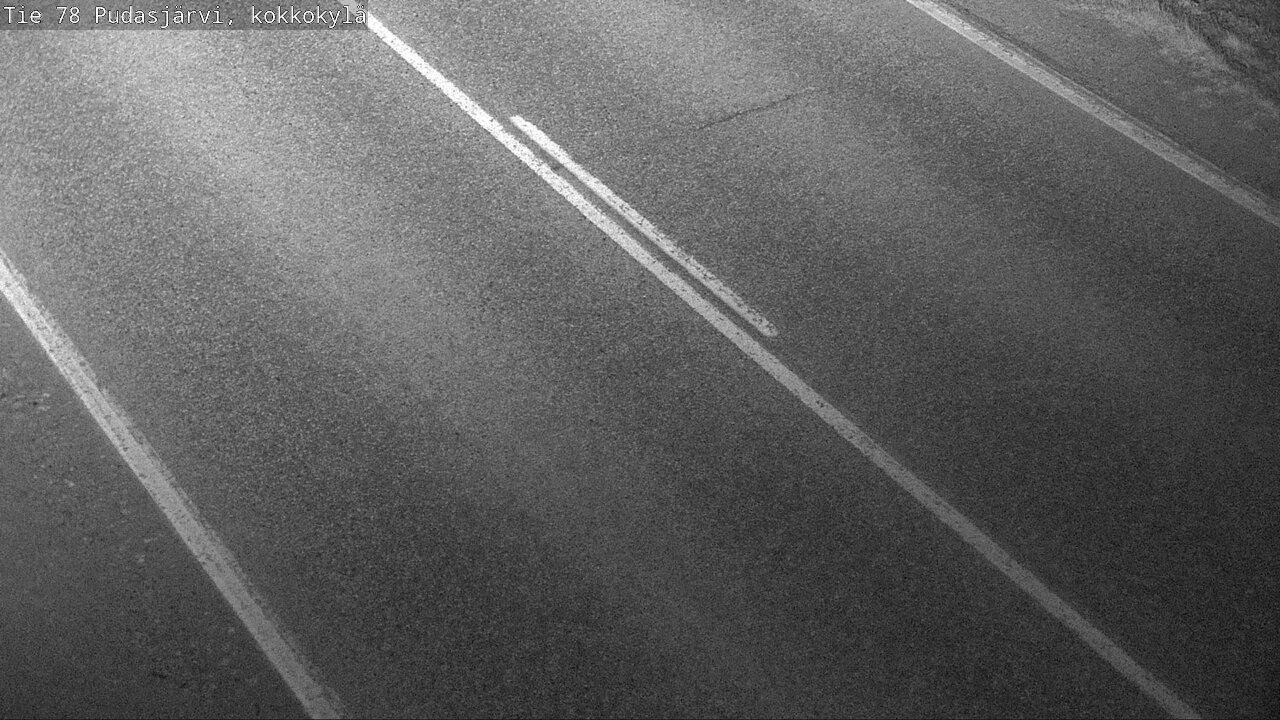 Weather Camera Image Road 78 Pudasjärvi, Kokkokylä, Pudasjärvi, Pohjois-Pohjanmaa