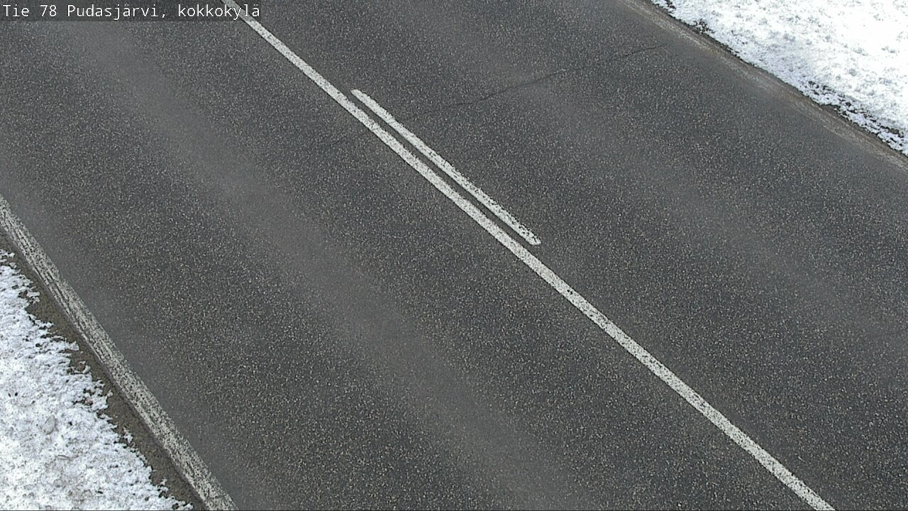 Weather Camera Image Väg 78 Pudasjärvi, Kokkokylä, Pudasjärvi, Pohjois-Pohjanmaa