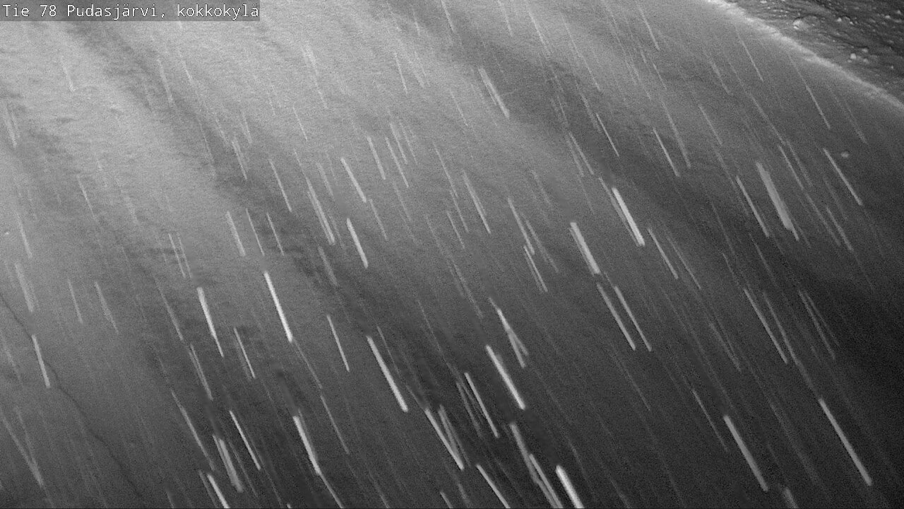 Weather Camera Image Road 78 Pudasjärvi, Kokkokylä, Pudasjärvi, Pohjois-Pohjanmaa
