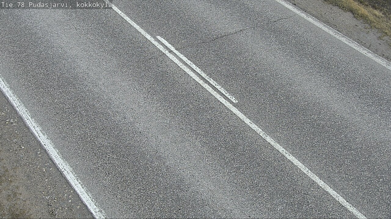 Weather Camera Image Road 78 Pudasjärvi, Kokkokylä, Pudasjärvi, Pohjois-Pohjanmaa