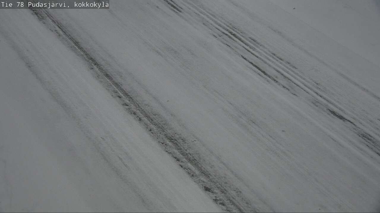 Weather Camera Image Road 78 Pudasjärvi, Kokkokylä, Pudasjärvi, Pohjois-Pohjanmaa