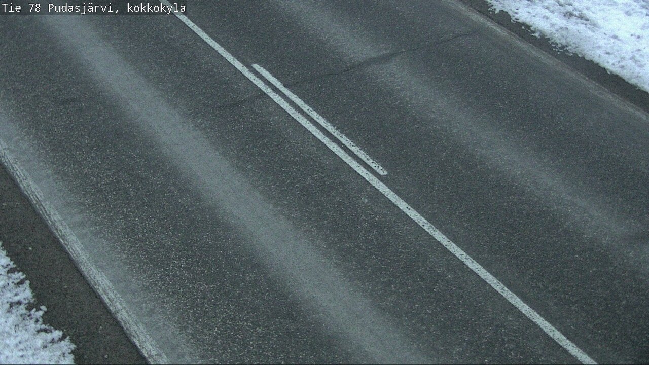 Weather Camera Image Road 78 Pudasjärvi, Kokkokylä, Pudasjärvi, Pohjois-Pohjanmaa