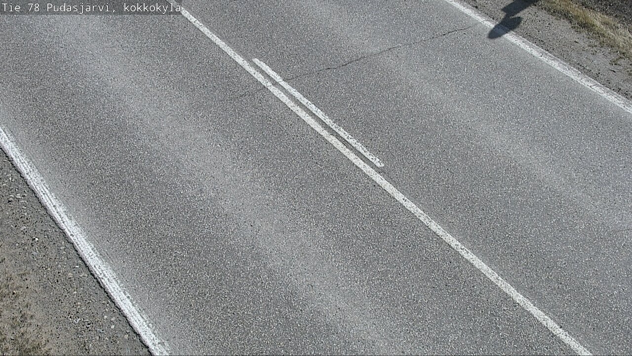 Weather Camera Image Road 78 Pudasjärvi, Kokkokylä, Pudasjärvi, Pohjois-Pohjanmaa