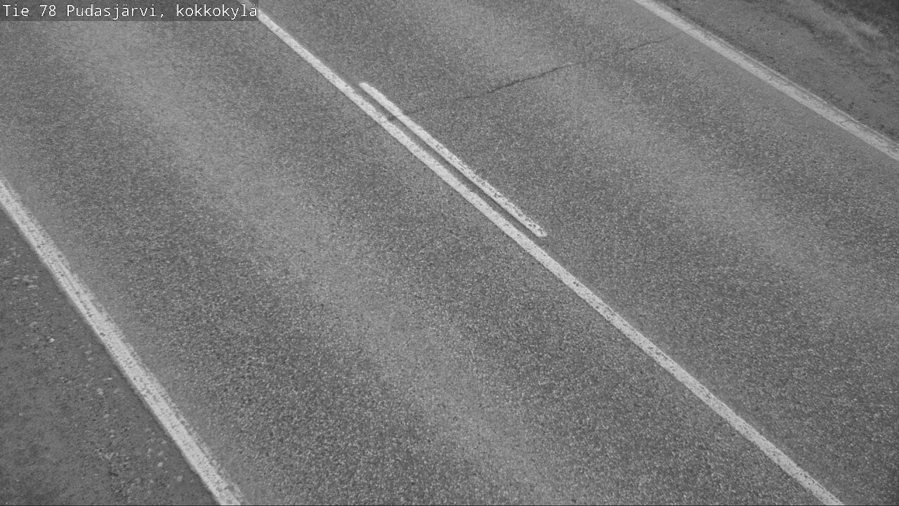 Weather Camera Image Road 78 Pudasjärvi, Kokkokylä, Pudasjärvi, Pohjois-Pohjanmaa