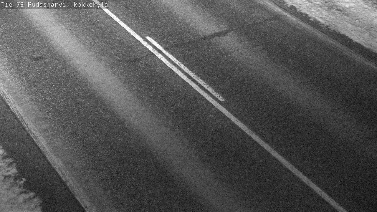 Weather Camera Image Road 78 Pudasjärvi, Kokkokylä, Pudasjärvi, Pohjois-Pohjanmaa