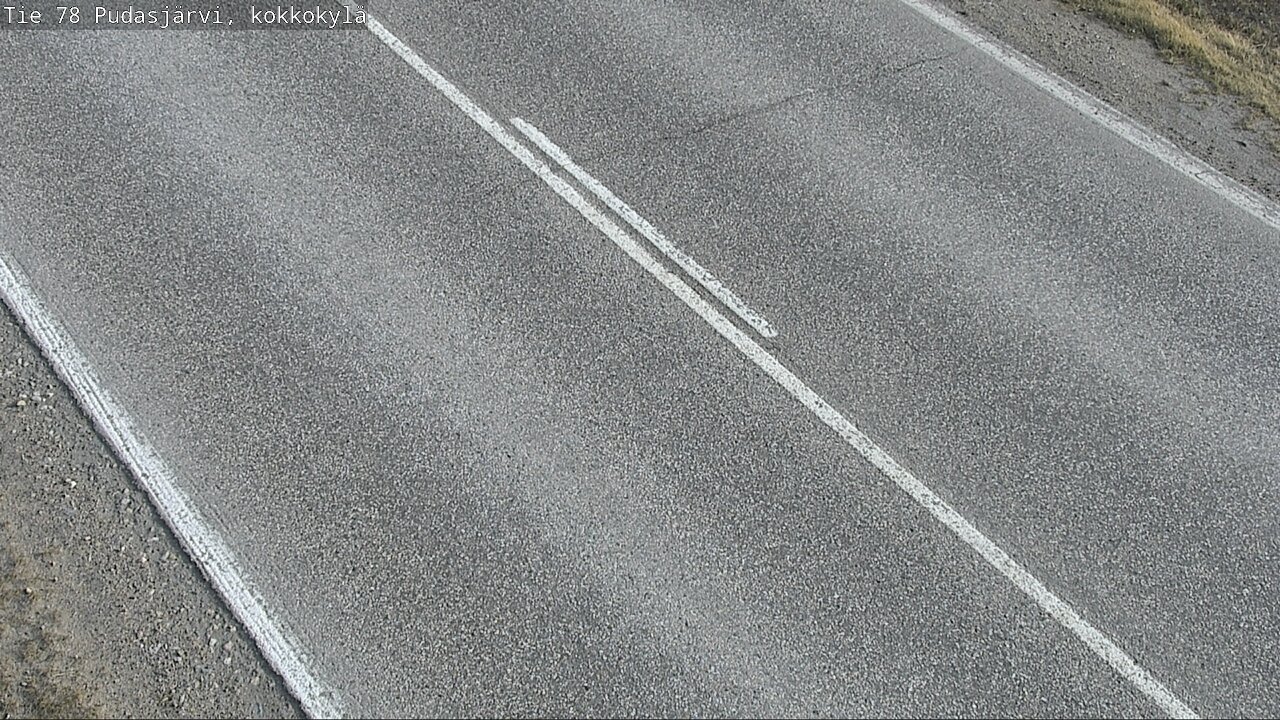Weather Camera Image Road 78 Pudasjärvi, Kokkokylä, Pudasjärvi, Pohjois-Pohjanmaa