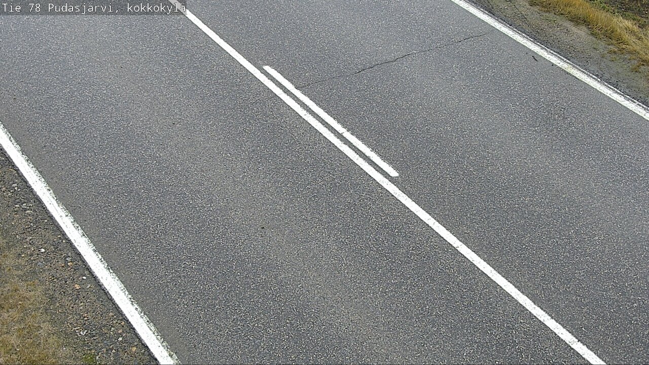Weather Camera Image Road 78 Pudasjärvi, Kokkokylä, Pudasjärvi, Pohjois-Pohjanmaa