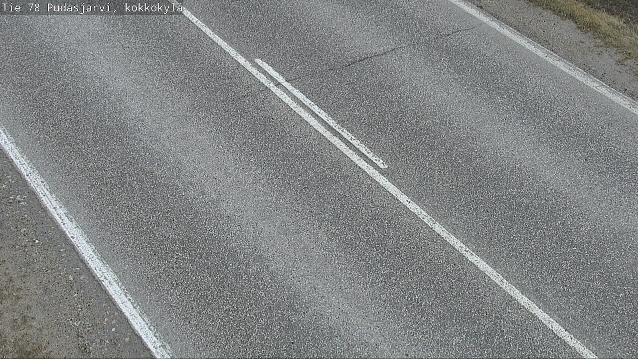 Weather Camera Image Väg 78 Pudasjärvi, Kokkokylä, Pudasjärvi, Pohjois-Pohjanmaa