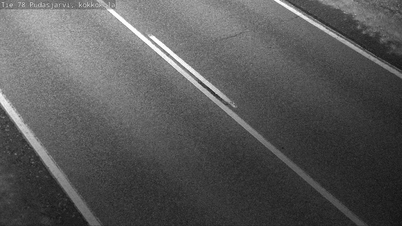 Weather Camera Image Road 78 Pudasjärvi, Kokkokylä, Pudasjärvi, Pohjois-Pohjanmaa