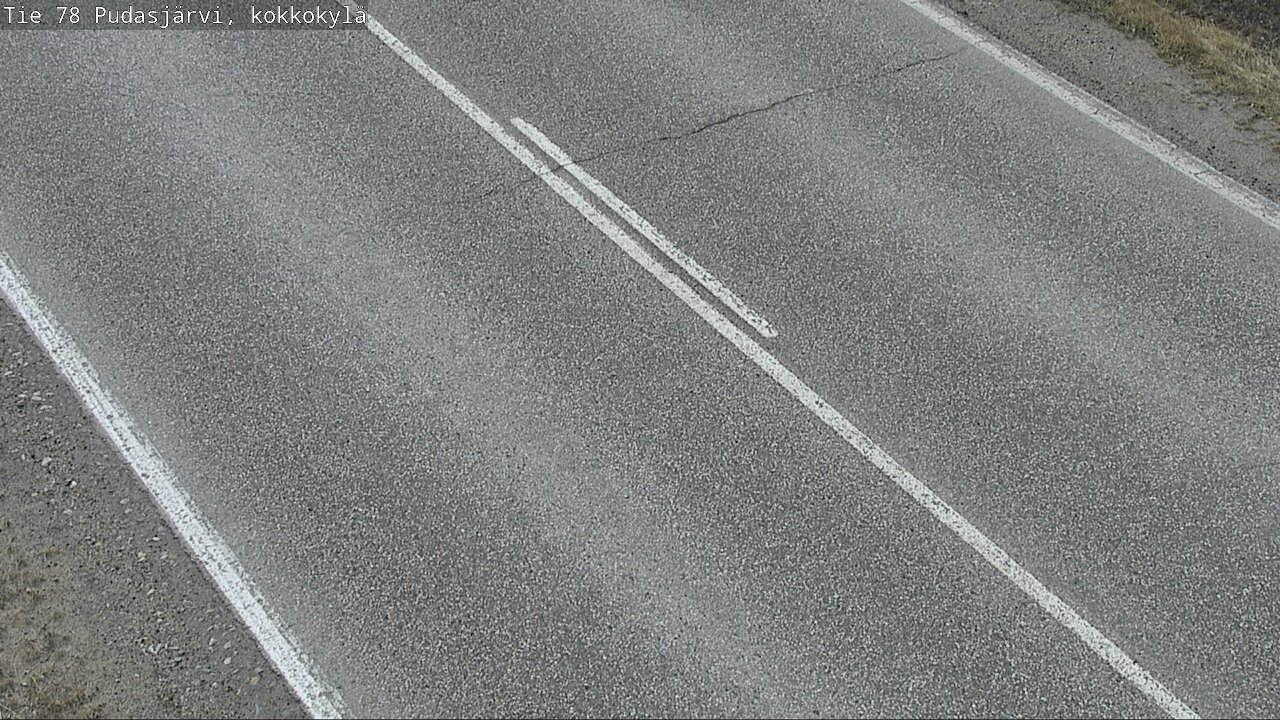 Weather Camera Image Road 78 Pudasjärvi, Kokkokylä, Pudasjärvi, Pohjois-Pohjanmaa