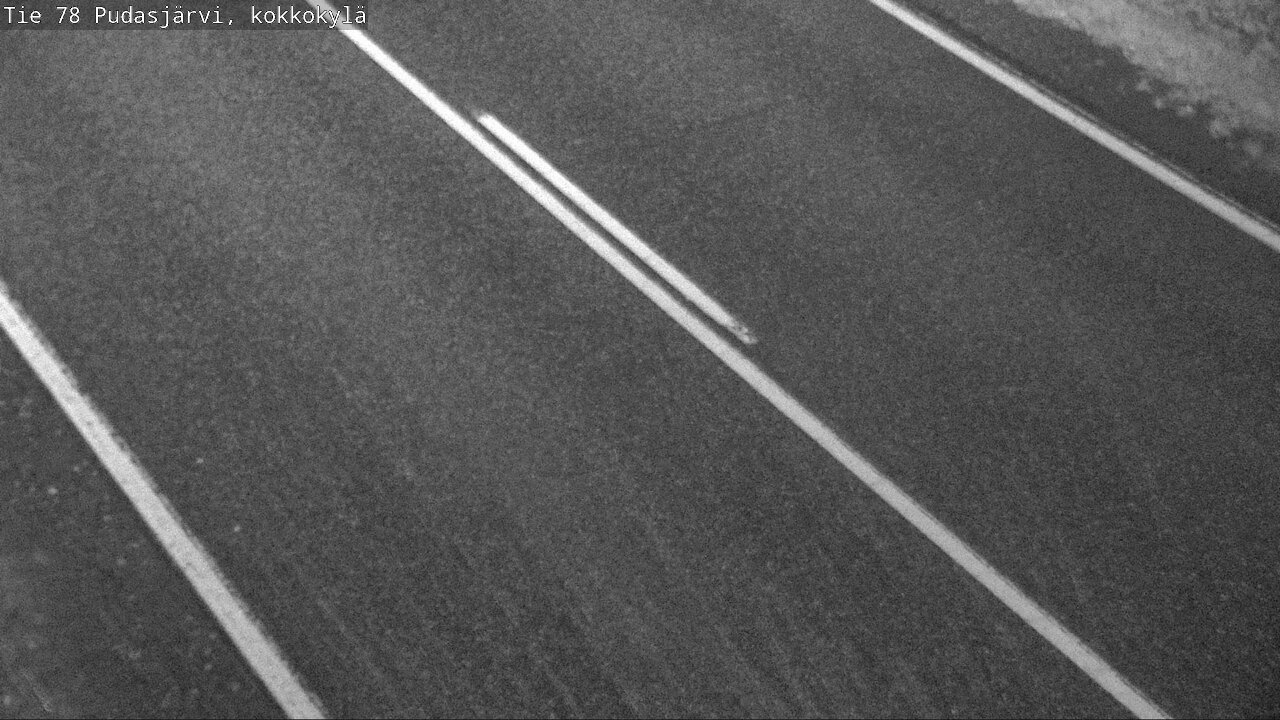 Weather Camera Image Road 78 Pudasjärvi, Kokkokylä, Pudasjärvi, Pohjois-Pohjanmaa