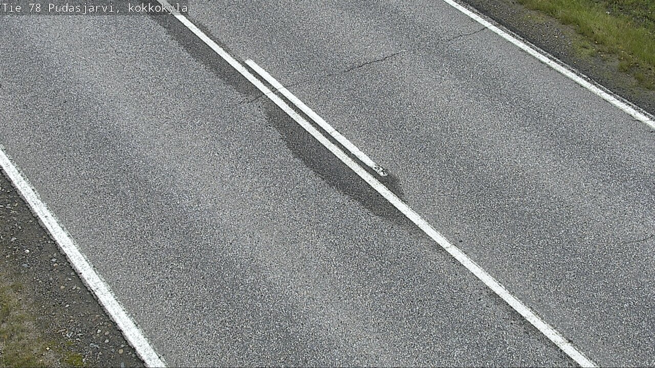Weather Camera Image Road 78 Pudasjärvi, Kokkokylä, Pudasjärvi, Pohjois-Pohjanmaa