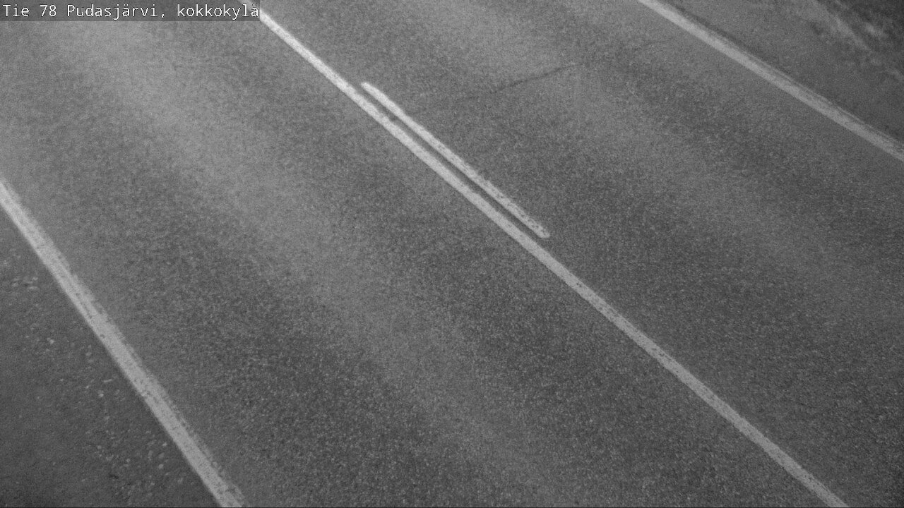 Weather Camera Image Road 78 Pudasjärvi, Kokkokylä, Pudasjärvi, Pohjois-Pohjanmaa