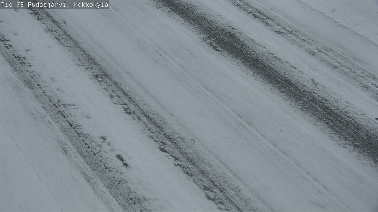 Weather Camera Image Road 78 Pudasjärvi, Kokkokylä, Pudasjärvi, Pohjois-Pohjanmaa