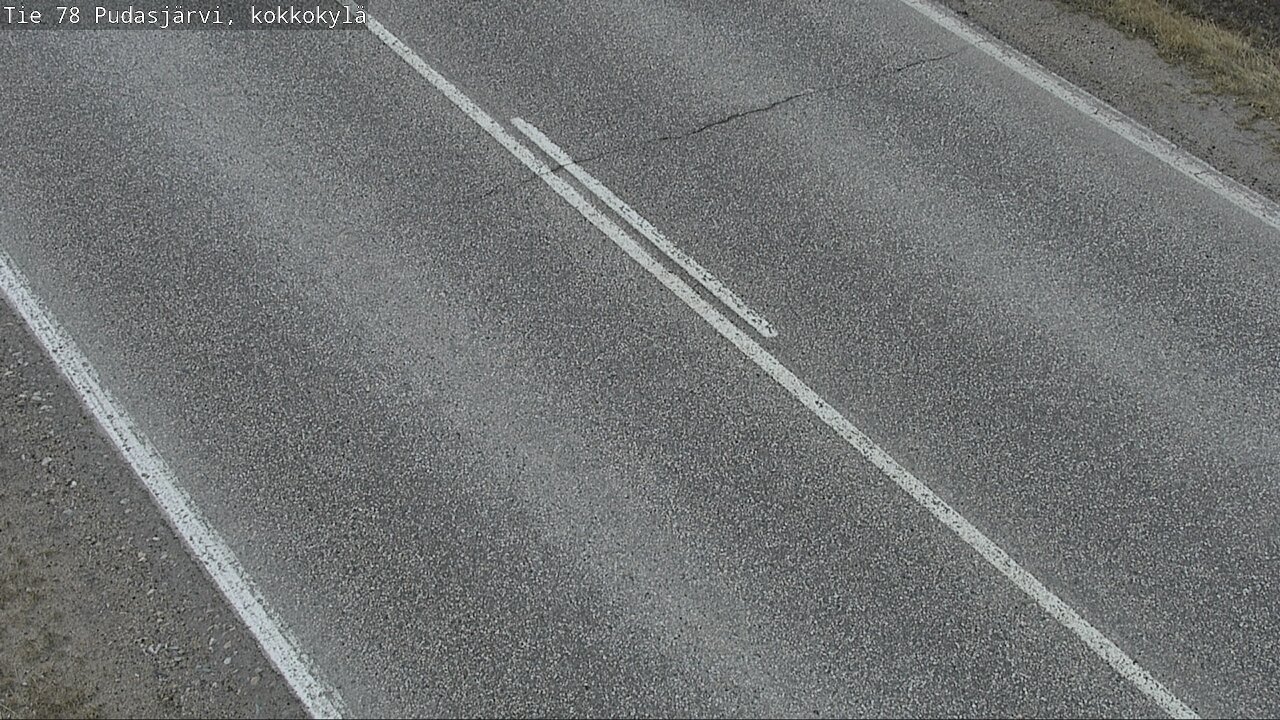 Weather Camera Image Road 78 Pudasjärvi, Kokkokylä, Pudasjärvi, Pohjois-Pohjanmaa