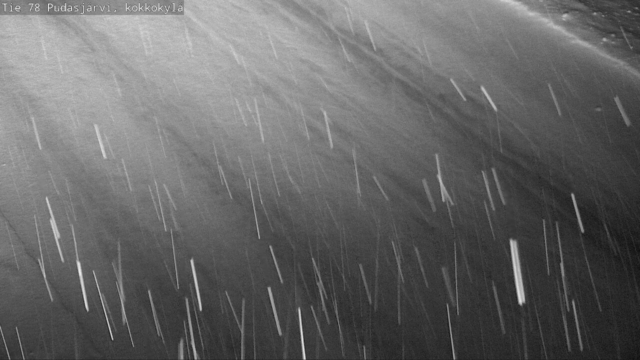 Weather Camera Image Road 78 Pudasjärvi, Kokkokylä, Pudasjärvi, Pohjois-Pohjanmaa