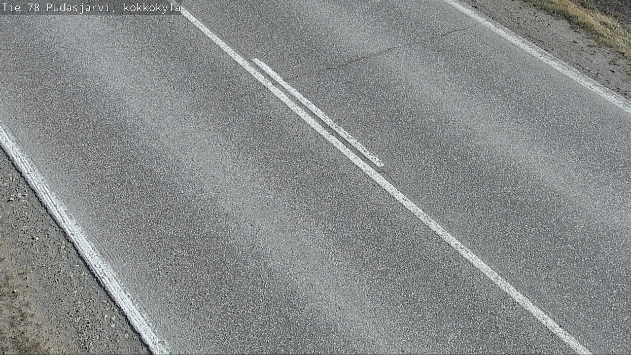 Weather Camera Image Road 78 Pudasjärvi, Kokkokylä, Pudasjärvi, Pohjois-Pohjanmaa
