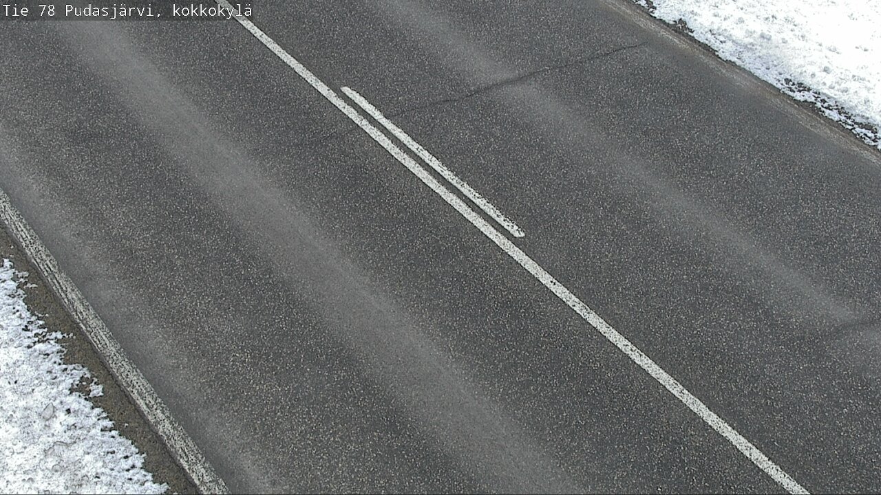 Weather Camera Image Väg 78 Pudasjärvi, Kokkokylä, Pudasjärvi, Pohjois-Pohjanmaa