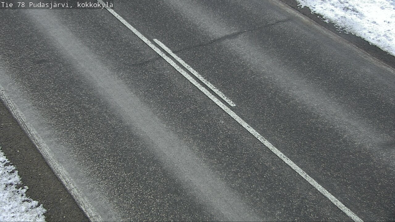 Weather Camera Image Road 78 Pudasjärvi, Kokkokylä, Pudasjärvi, Pohjois-Pohjanmaa