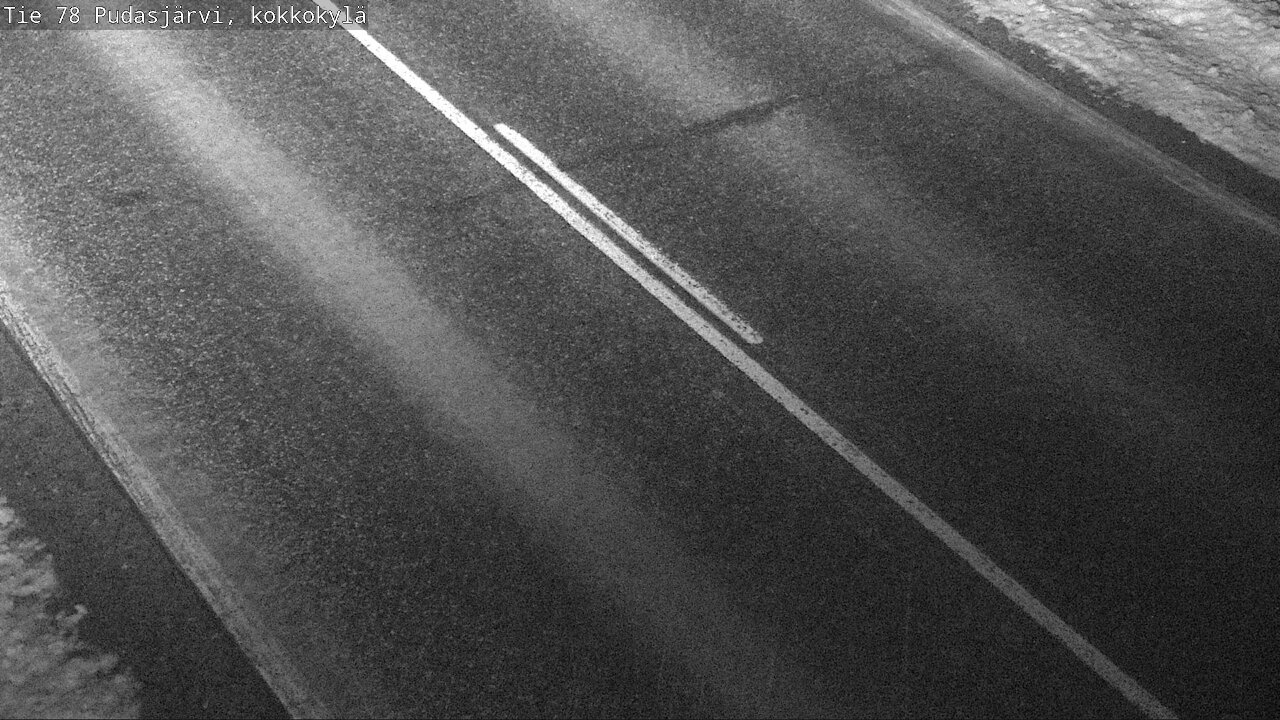 Weather Camera Image Road 78 Pudasjärvi, Kokkokylä, Pudasjärvi, Pohjois-Pohjanmaa