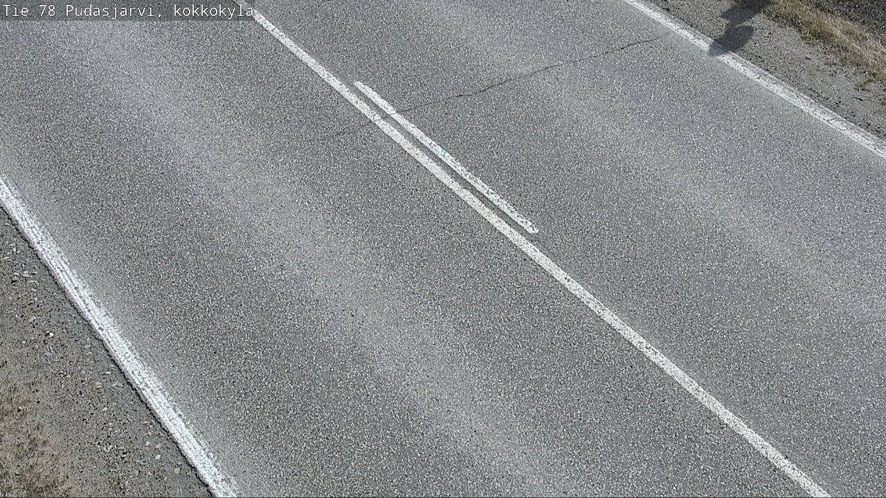 Weather Camera Image Road 78 Pudasjärvi, Kokkokylä, Pudasjärvi, Pohjois-Pohjanmaa