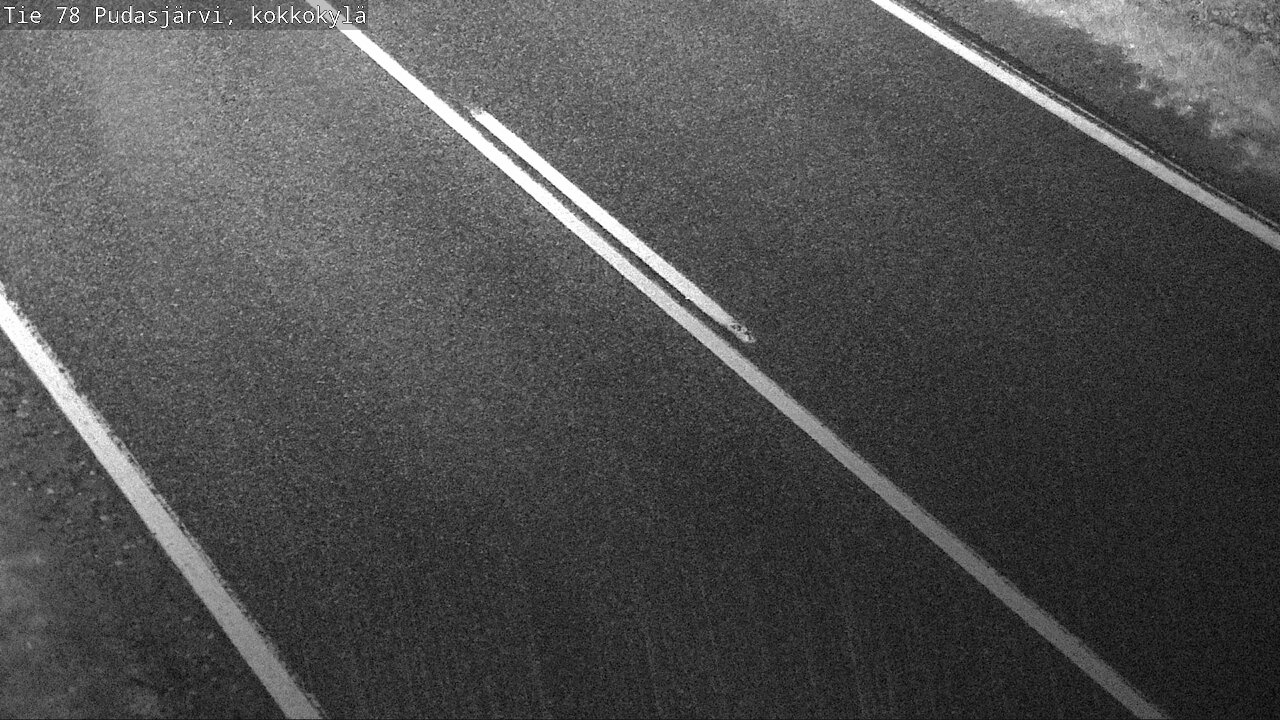 Weather Camera Image Road 78 Pudasjärvi, Kokkokylä, Pudasjärvi, Pohjois-Pohjanmaa