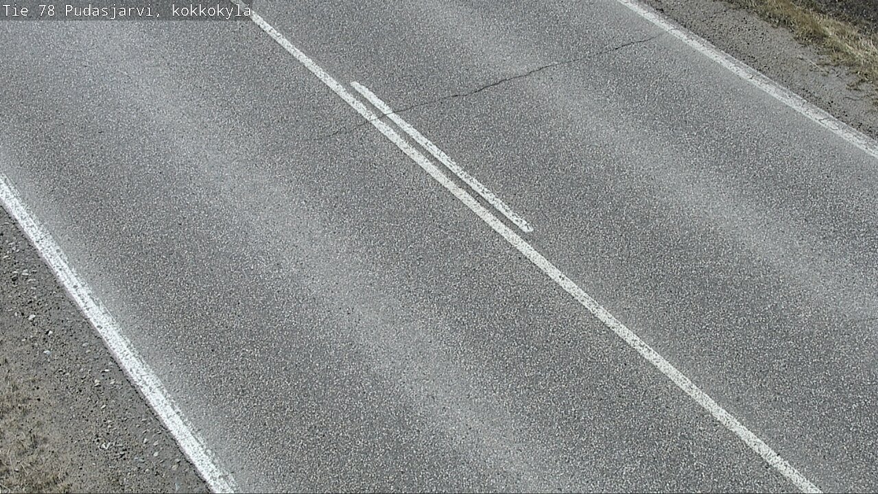 Weather Camera Image Road 78 Pudasjärvi, Kokkokylä, Pudasjärvi, Pohjois-Pohjanmaa