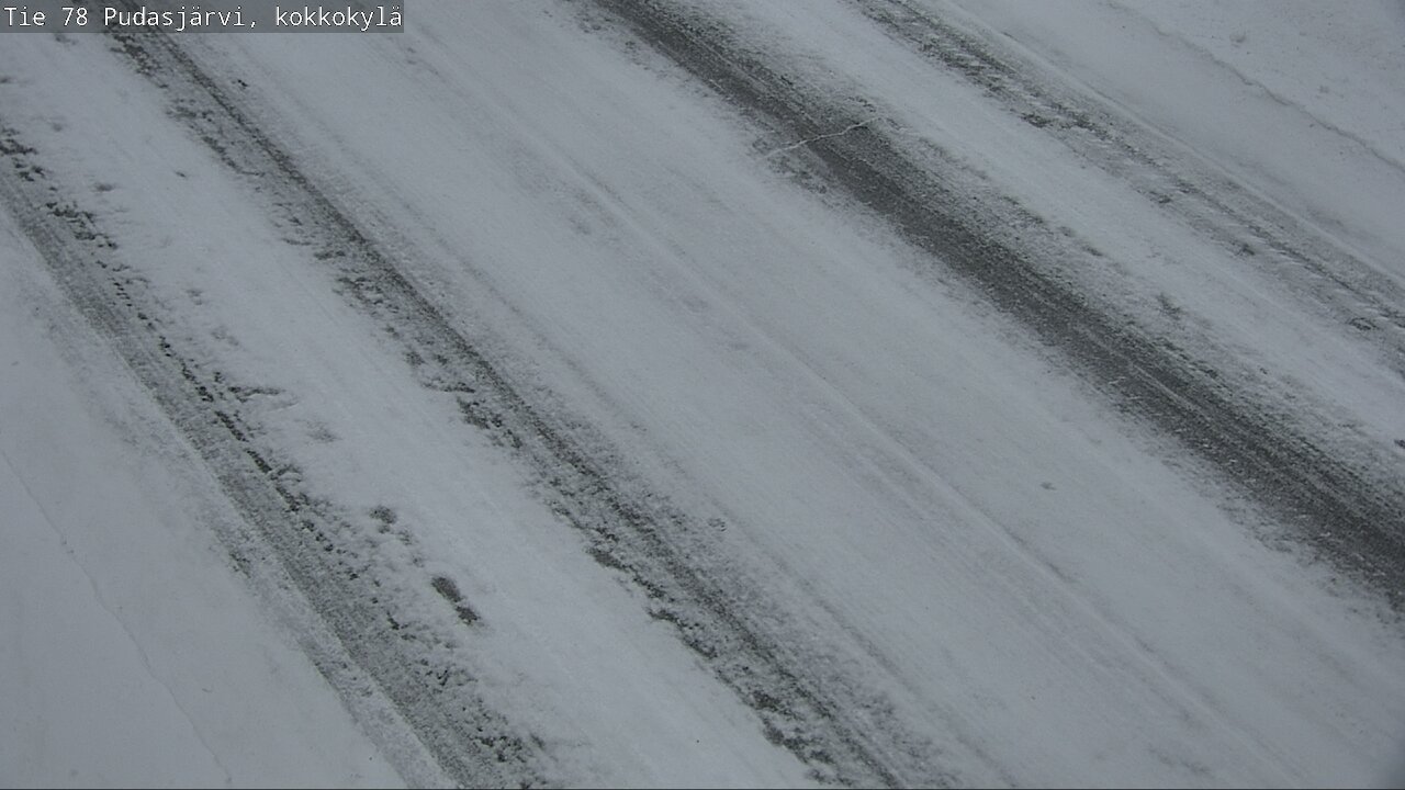 Weather Camera Image Road 78 Pudasjärvi, Kokkokylä, Pudasjärvi, Pohjois-Pohjanmaa