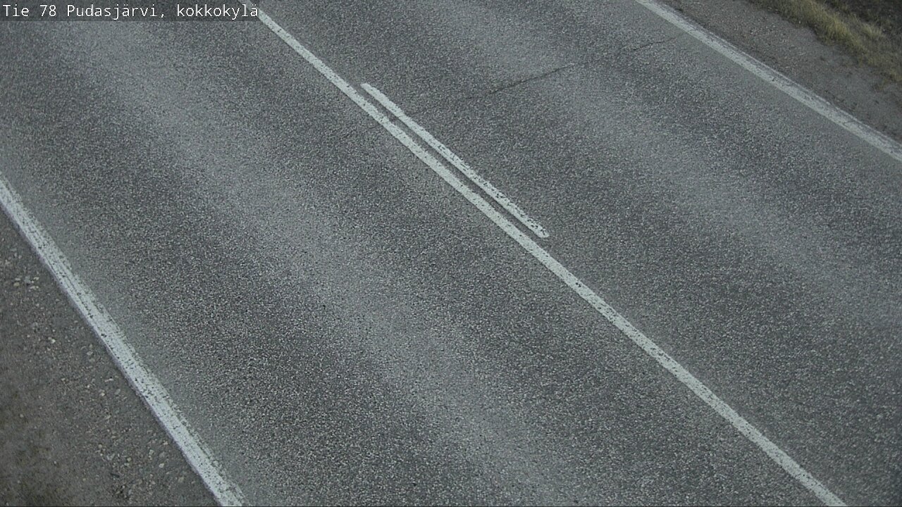 Weather Camera Image Road 78 Pudasjärvi, Kokkokylä, Pudasjärvi, Pohjois-Pohjanmaa
