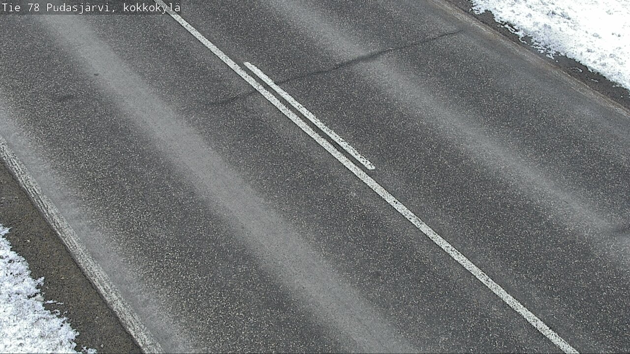 Weather Camera Image Väg 78 Pudasjärvi, Kokkokylä, Pudasjärvi, Pohjois-Pohjanmaa