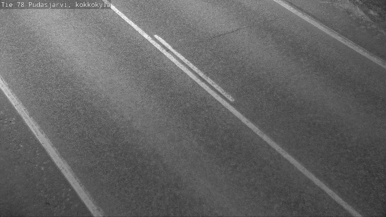 Weather Camera Image Road 78 Pudasjärvi, Kokkokylä, Pudasjärvi, Pohjois-Pohjanmaa