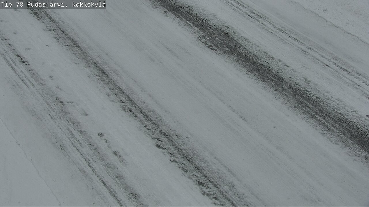 Weather Camera Image Road 78 Pudasjärvi, Kokkokylä, Pudasjärvi, Pohjois-Pohjanmaa