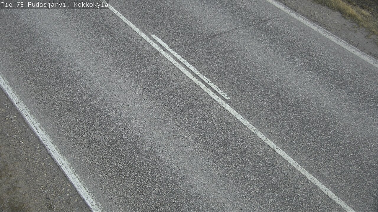 Weather Camera Image Road 78 Pudasjärvi, Kokkokylä, Pudasjärvi, Pohjois-Pohjanmaa