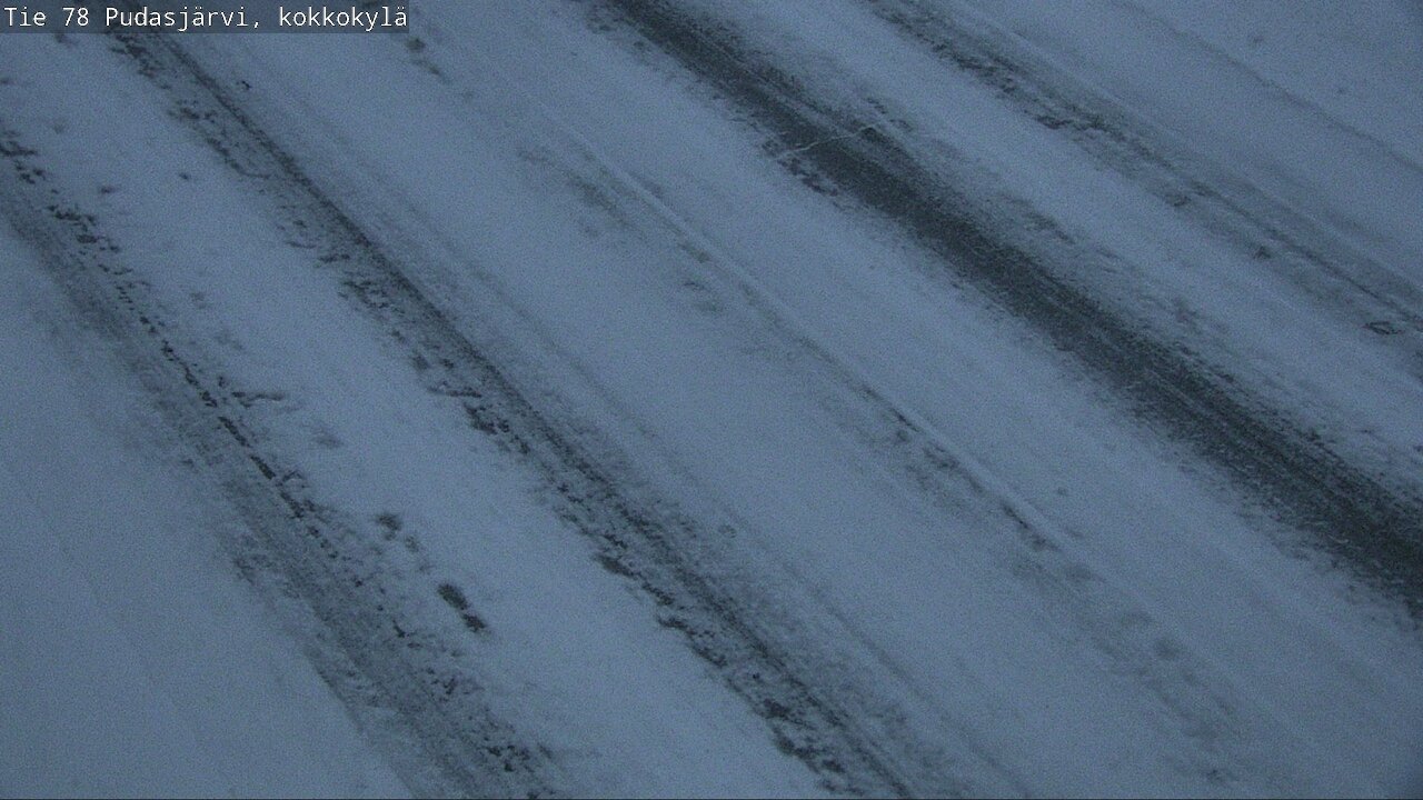 Weather Camera Image Road 78 Pudasjärvi, Kokkokylä, Pudasjärvi, Pohjois-Pohjanmaa