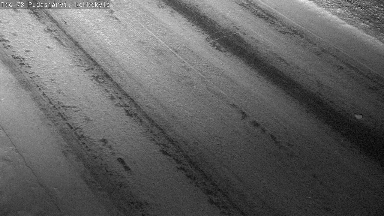 Weather Camera Image Road 78 Pudasjärvi, Kokkokylä, Pudasjärvi, Pohjois-Pohjanmaa